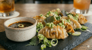 A&A Gourmet Pork & Garlic Chive Gyoza 28g - Pan-Fried Japanese-Style Dumpling | Frozen Asian Appetizer