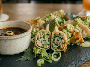 A&A Gourmet Pork & Garlic Chive Gyoza - Pan-Fried Potsticker Dumpling | Frozen Asian Appetizer