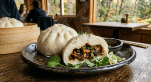 A&A Gourmet Wild Mushroom Bao Bun - Vegetarian Steamed Bun with Mushroom Filling | Frozen Dim Sum