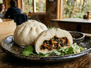 A&A Gourmet Wild Mushroom Bao Bun - Vegetarian Steamed Bun with Mushroom Filling | Frozen Dim Sum